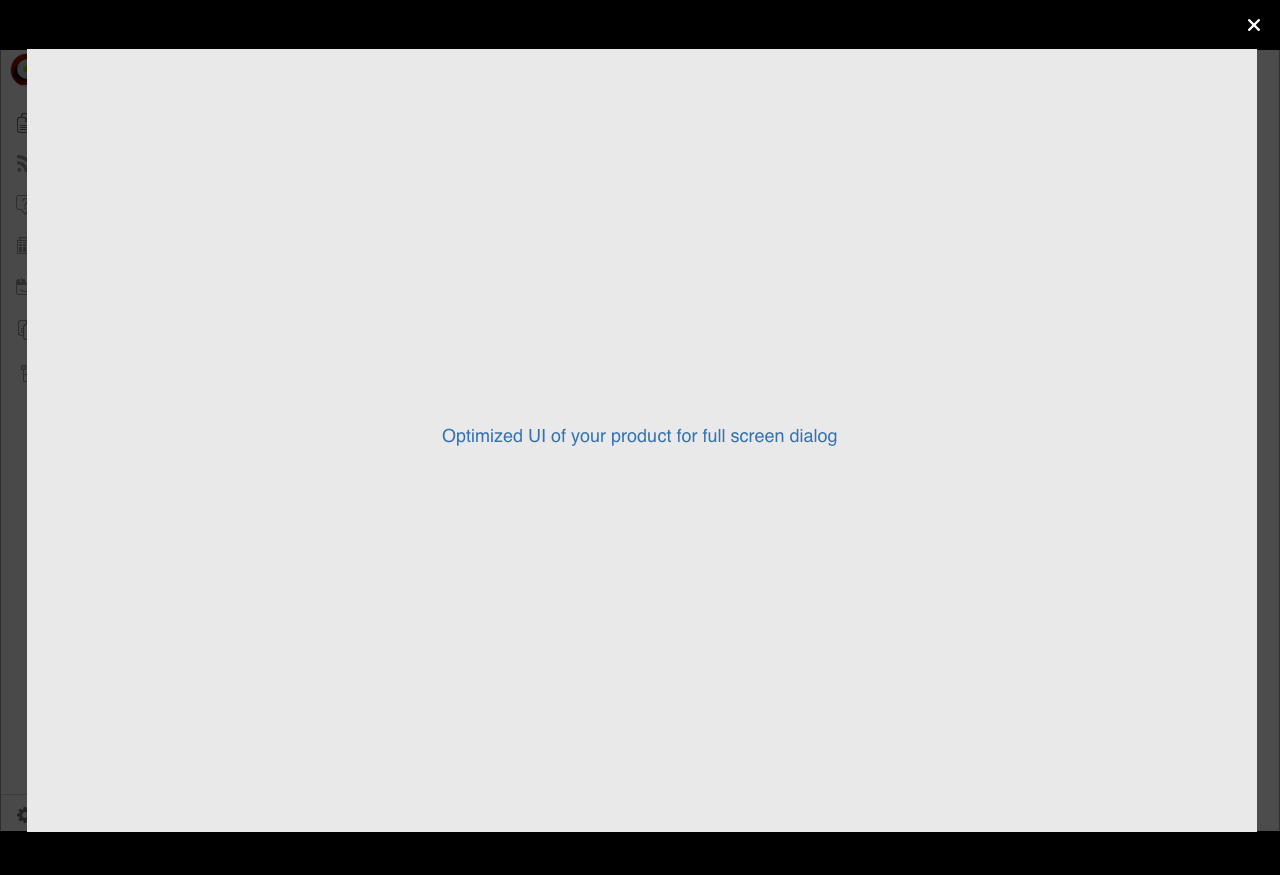 full screen view