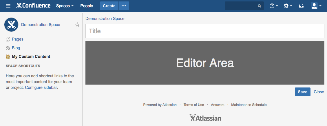 Custom Content Edit Component